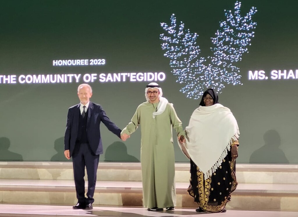 The Zayed Award for Human Fraternity has been  presented to the Community in Abu Dhabi